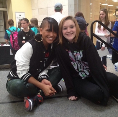 Cassie meeting fans and signing autographs in CT Today. 
