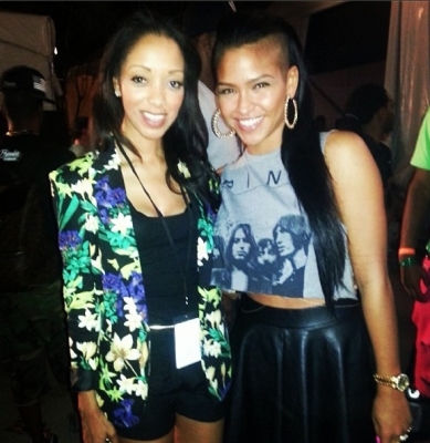 Cassie and fan at the sxsw Converse Fader Fort
