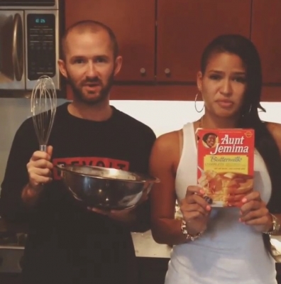 Go checkout Cassie's Funny video featuring Derek Roche on conquering Pankcakes. Via @casandrae on Instagram

