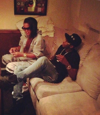 In the studio recording with King Los 2013
